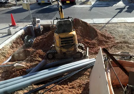 上下水道管工事